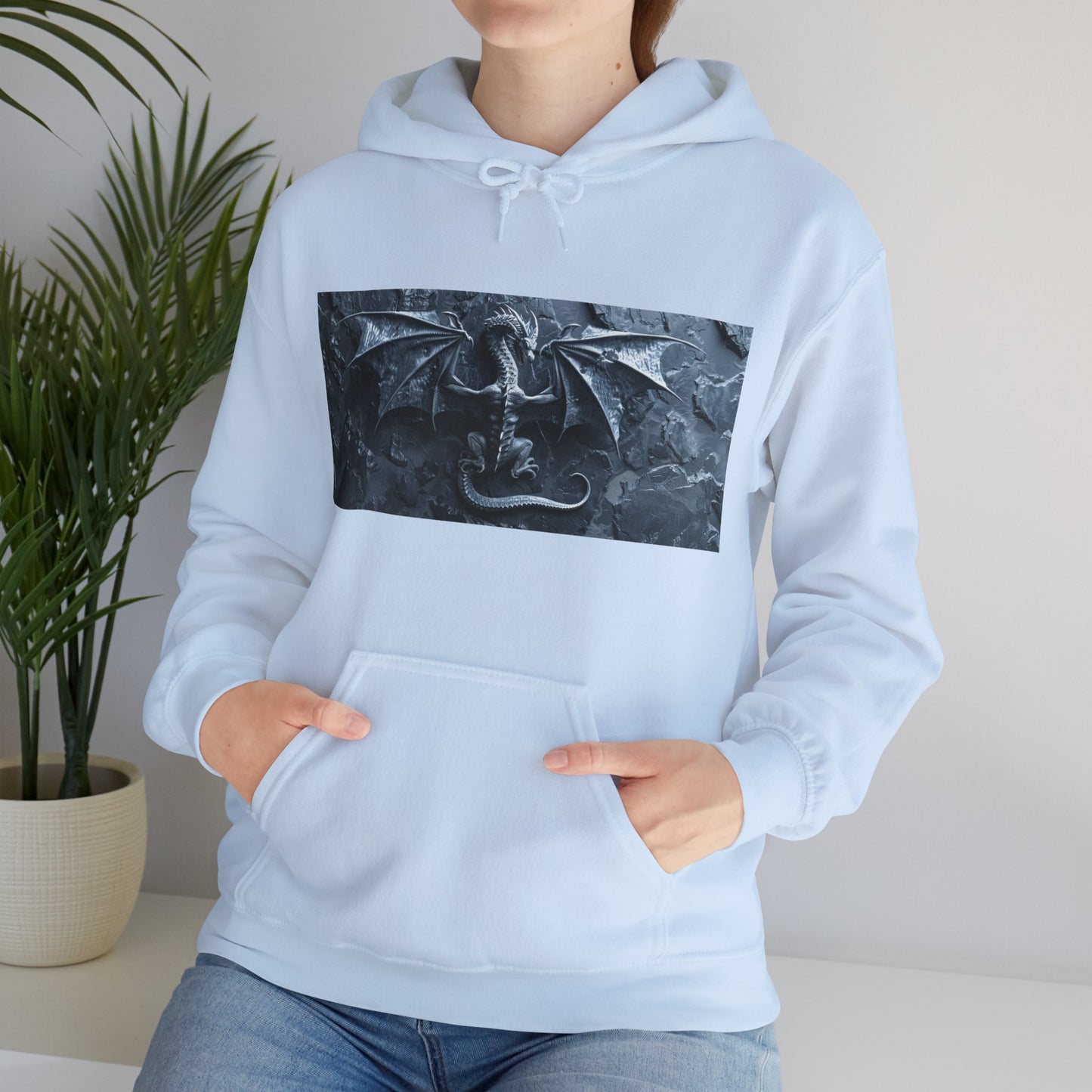 Silver Dragon - Unisex Heavy Blend™ Hooded Sweatshirt