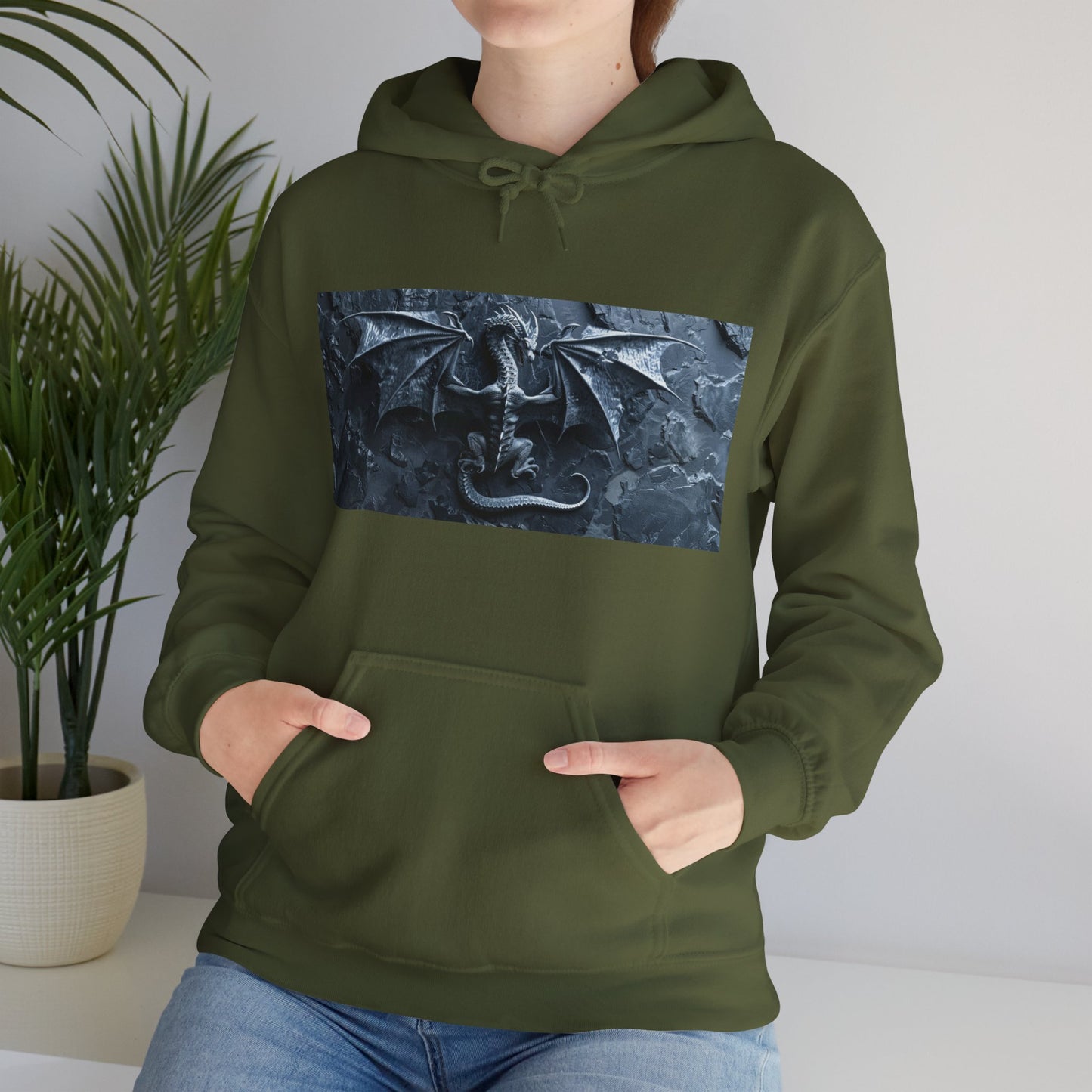 Silver Dragon - Unisex Heavy Blend™ Hooded Sweatshirt