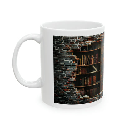 Books are my Treasure -- Ceramic Mug, 11oz