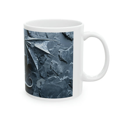 Silver Dragon Dungeon - Ceramic Mug, 11oz