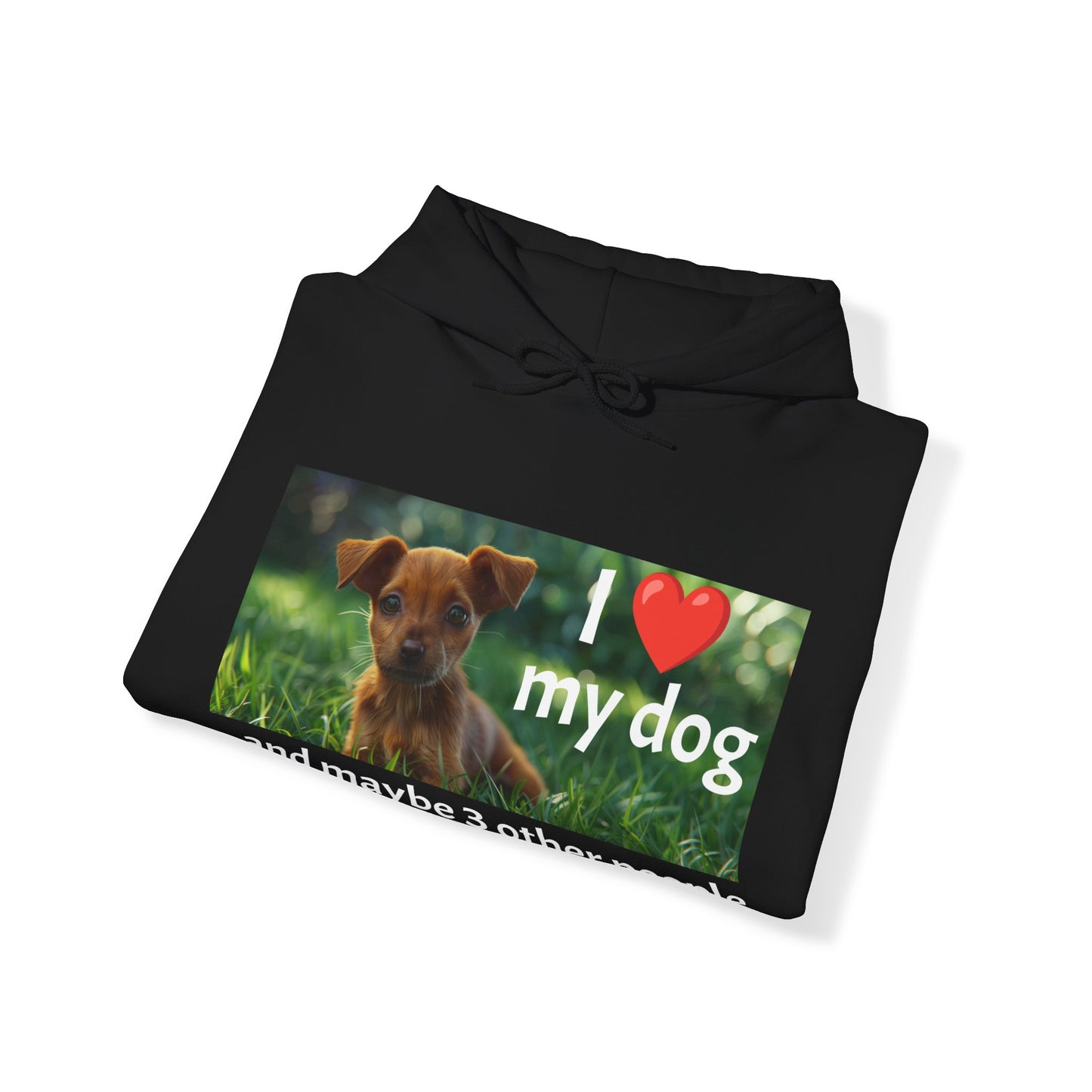 I Heart My Dog...and maybe 3 other people - Unisex Heavy Blend™ Hooded Sweatshirt