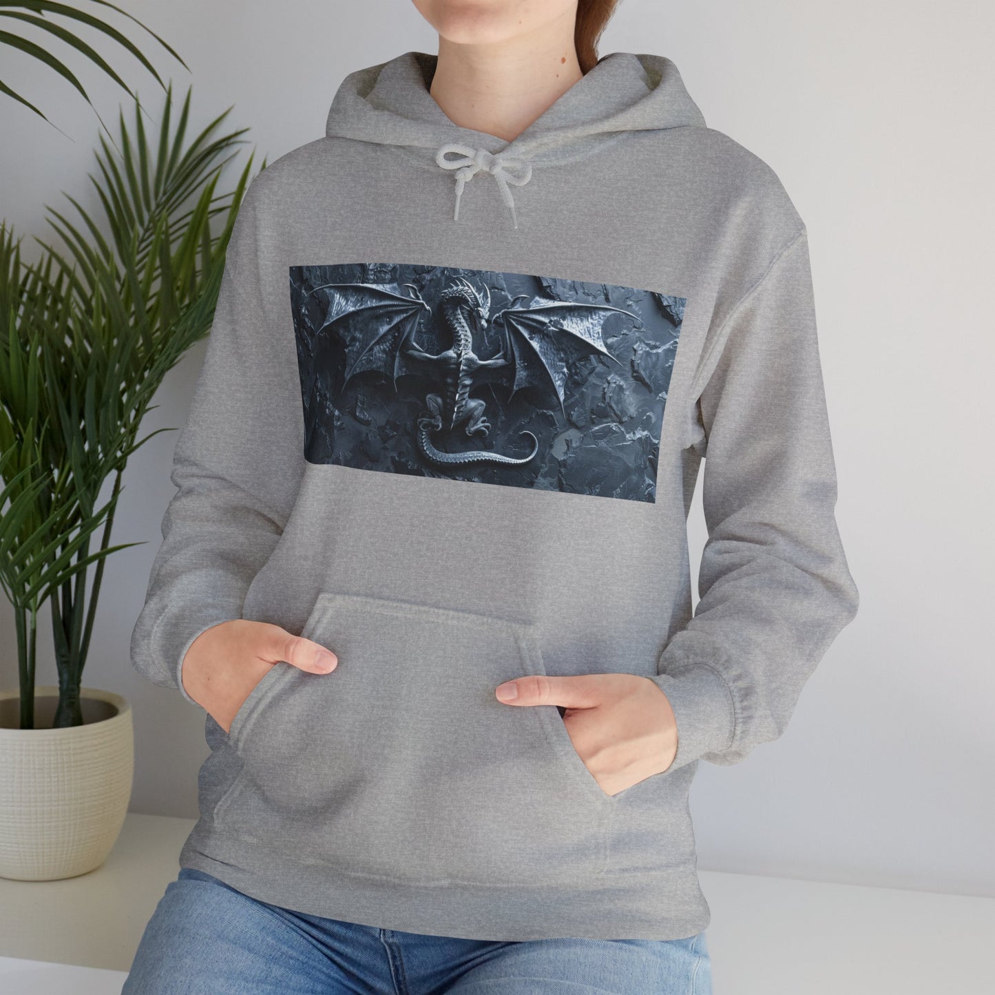 Silver Dragon - Unisex Heavy Blend™ Hooded Sweatshirt