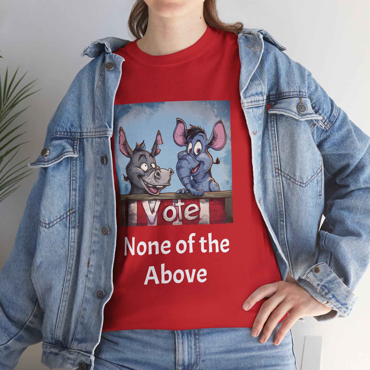 None of the Above - Unisex Heavy Cotton Tee