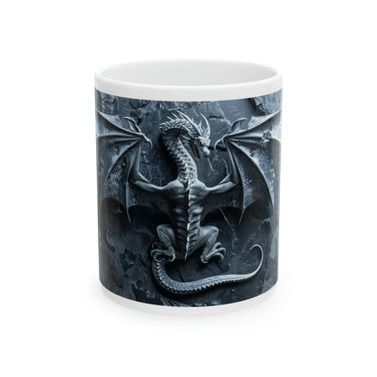 Silver Dragon Dungeon - Ceramic Mug, 11oz