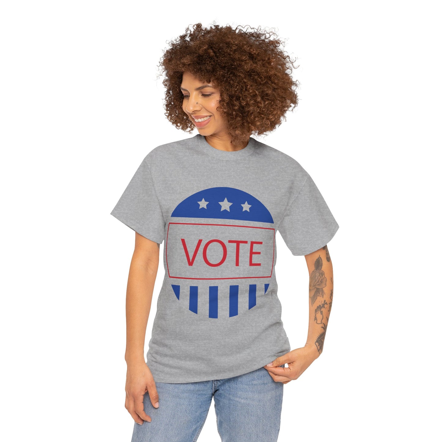 Vote Logo - Unisex Heavy Cotton Tee