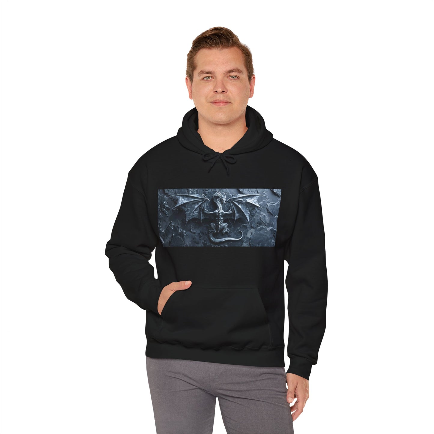 Silver Dragon - Unisex Heavy Blend™ Hooded Sweatshirt