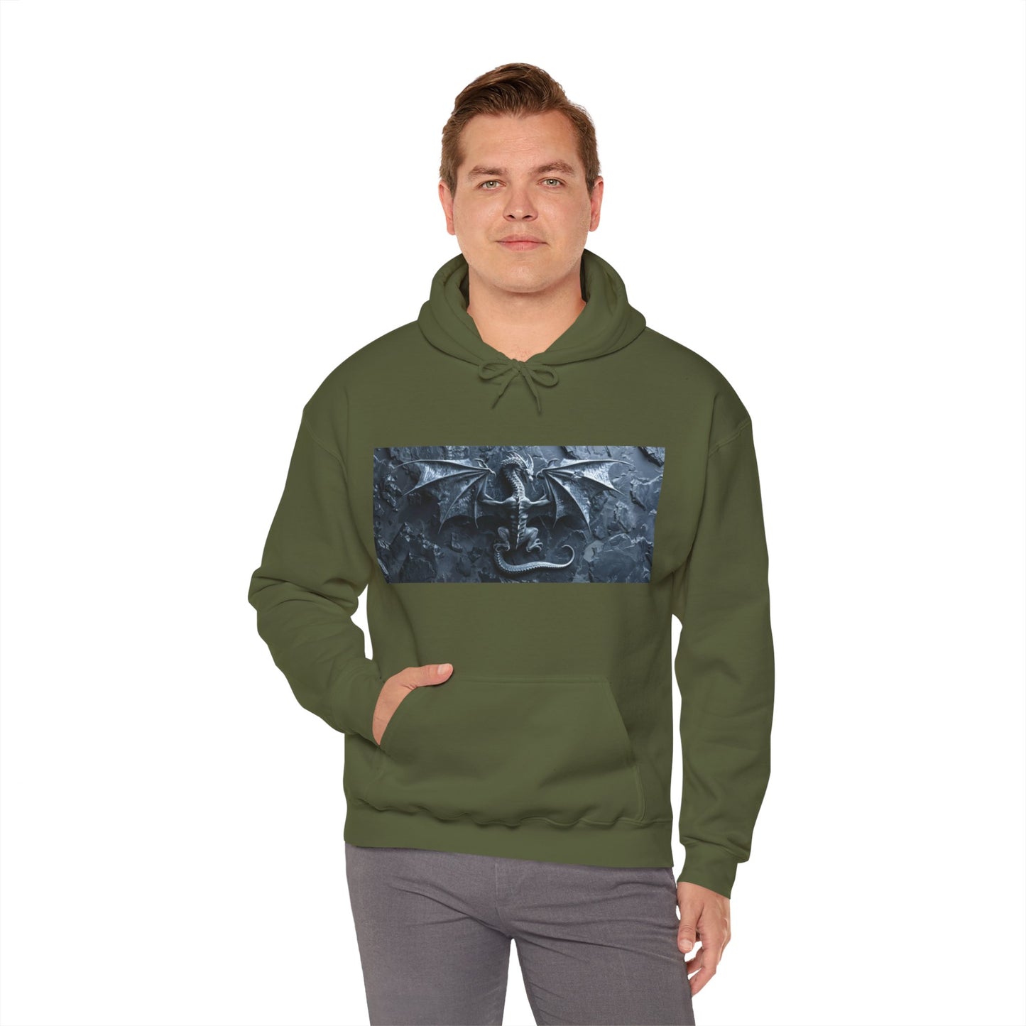 Silver Dragon - Unisex Heavy Blend™ Hooded Sweatshirt