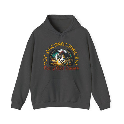 Not Procrastinating, Doing Side Quests - Dungeon Unisex Heavy Blend™ Hooded Sweatshirt