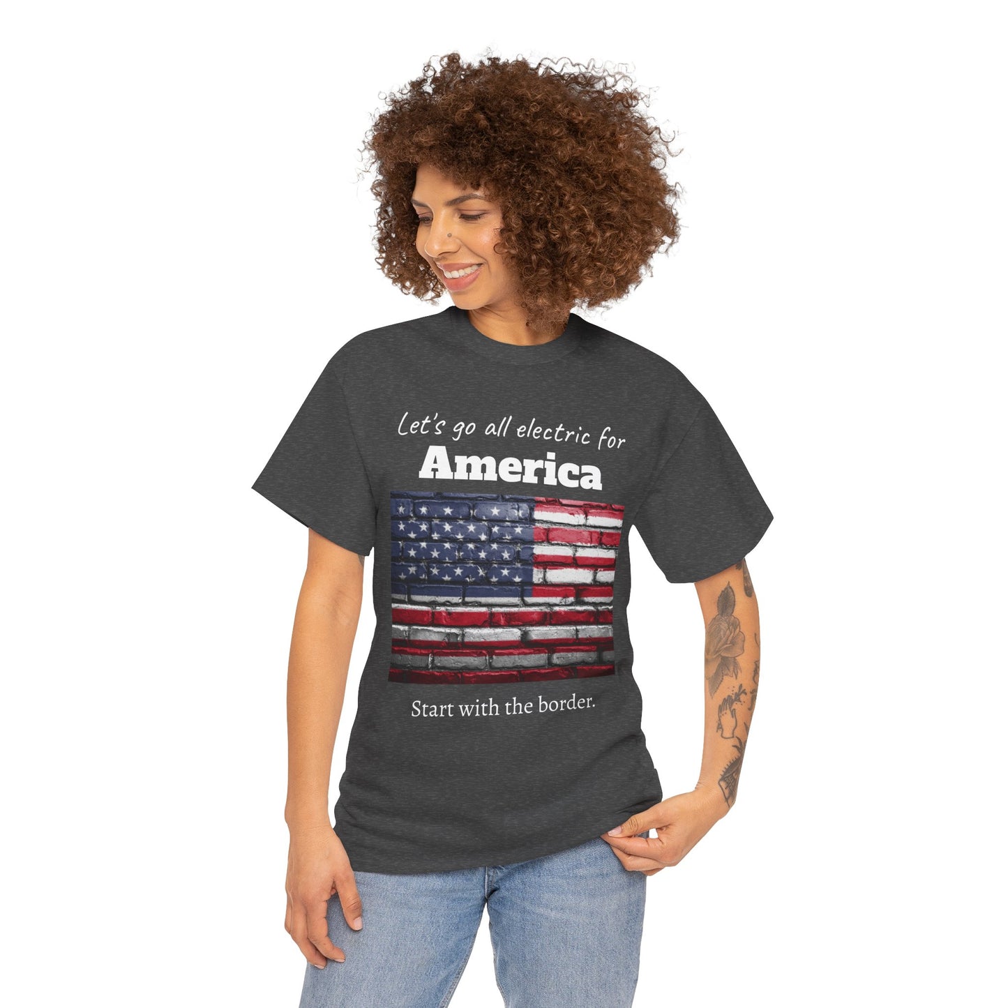 Border fence - Unisex Heavy Cotton Tee