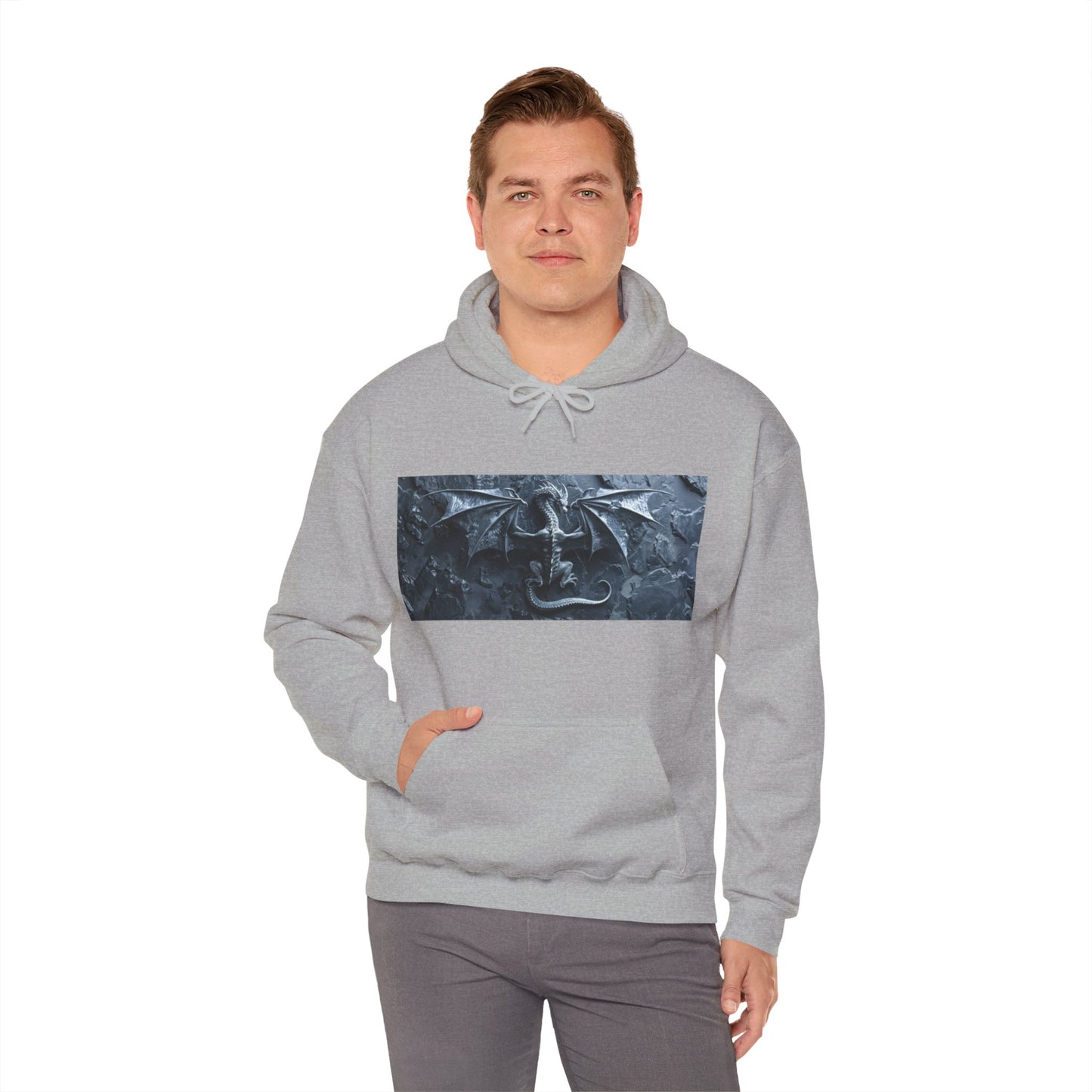 Silver Dragon - Unisex Heavy Blend™ Hooded Sweatshirt