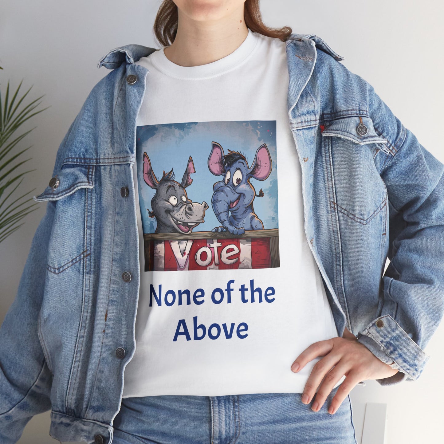 None of the Above - Unisex Heavy Cotton Tee