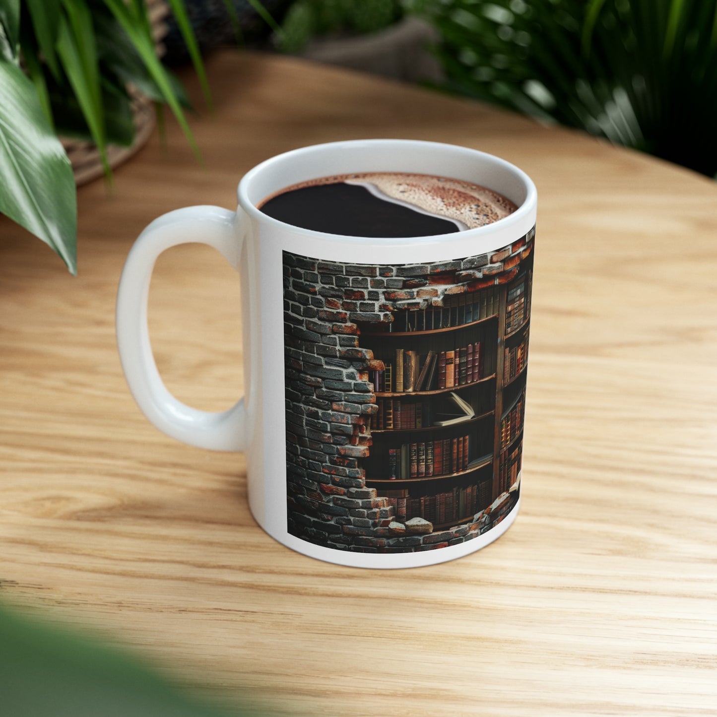 Books are my Treasure -- Ceramic Mug, 11oz