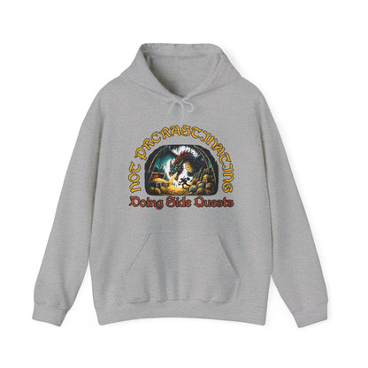 Not Procrastinating, Doing Side Quests - Dungeon Unisex Heavy Blend™ Hooded Sweatshirt