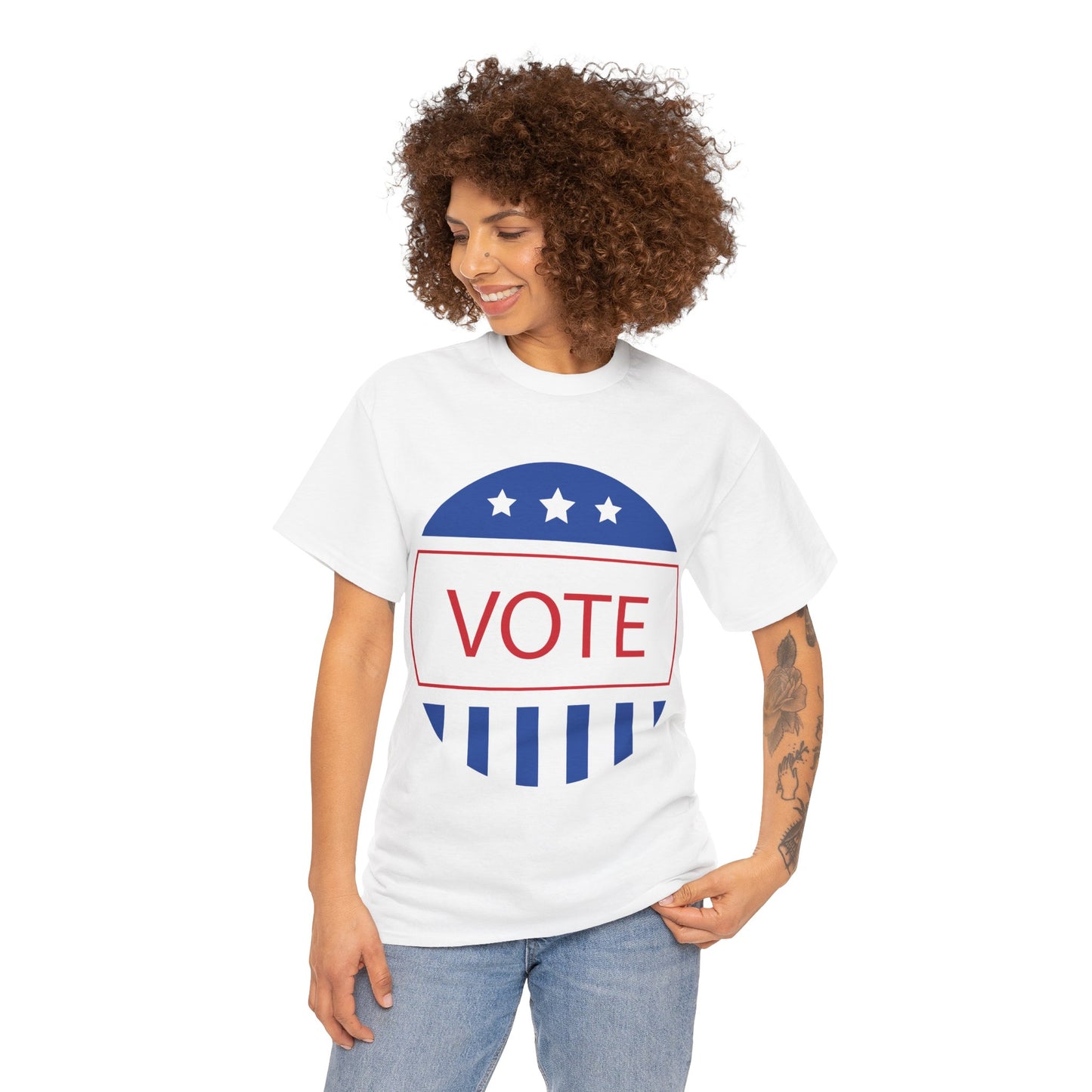 Vote Logo - Unisex Heavy Cotton Tee